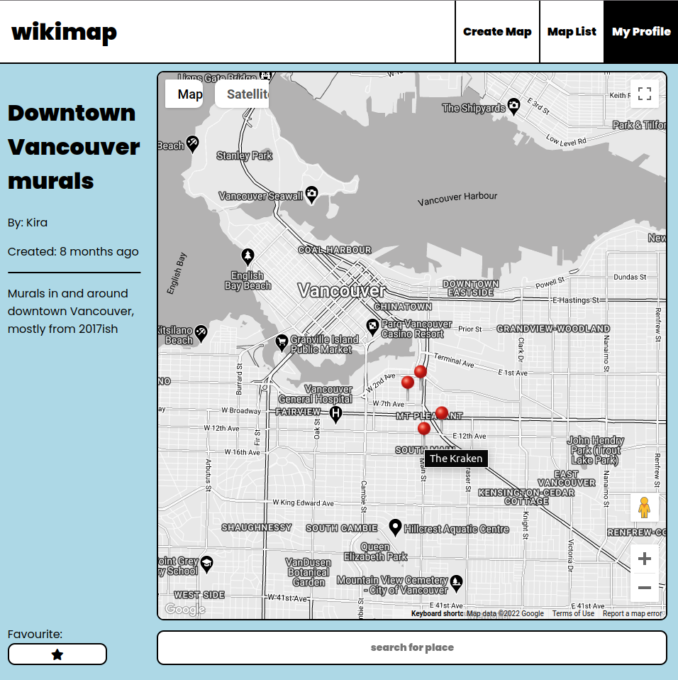 Map view